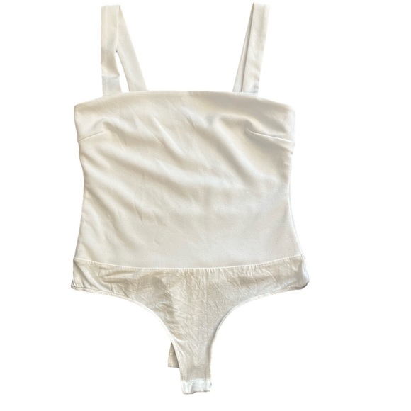 Lulus Tops - Lulu’s Medium Onesie Spaghetti Straps White Body Suit